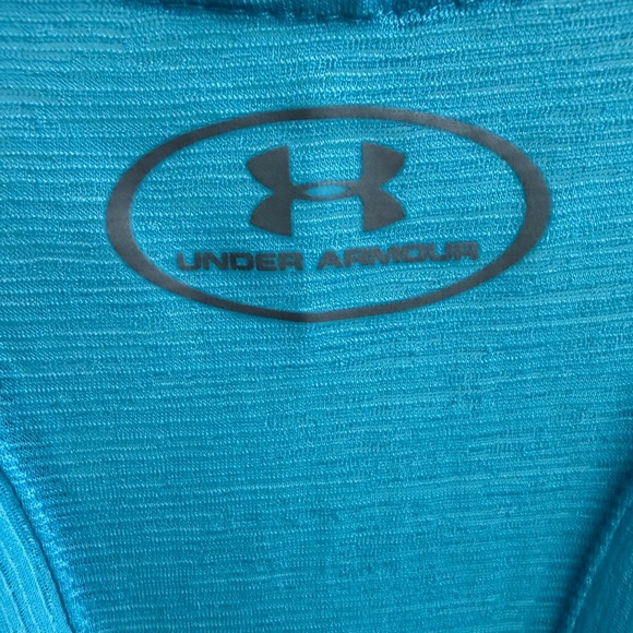 Under Armour Women's Baby Blue Halter Style Tank Top - Picture 3 of 3